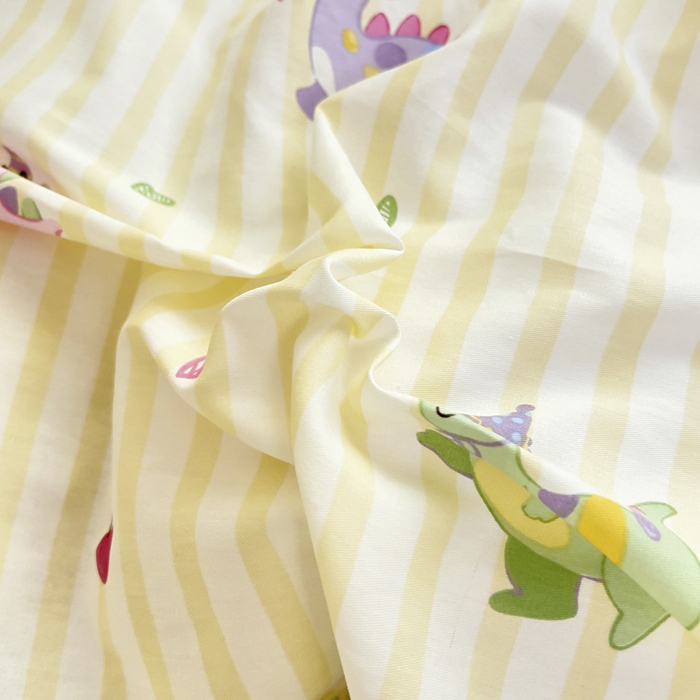 91家纺网 家纺一手货源 找家纺 鱼宝2026新款全棉幼儿园套件--萌趣系列 彩色恐龙