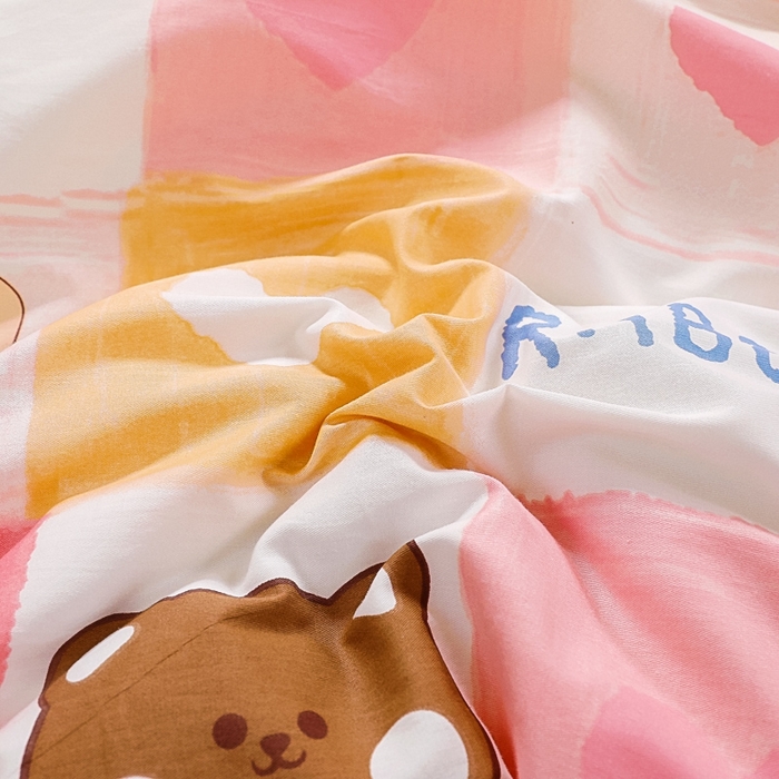 91家纺网 家纺一手货源 找家纺 鱼宝2026新款全棉幼儿园套件--萌趣系列 奶油兔