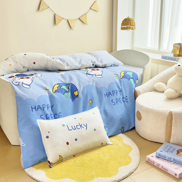 91家纺网 家纺一手货源 找家纺 鱼宝2026新款全棉幼儿园套件--萌趣系列 汽车乐园