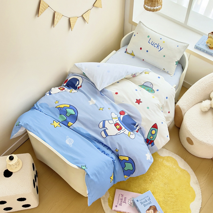 91家纺网 家纺一手货源 找家纺 鱼宝2026新款全棉幼儿园套件--萌趣系列 汽车乐园