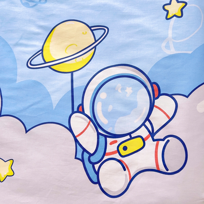 91家纺网 家纺一手货源 找家纺 鱼宝2026新款全棉幼儿园套件--萌趣系列 探索星球