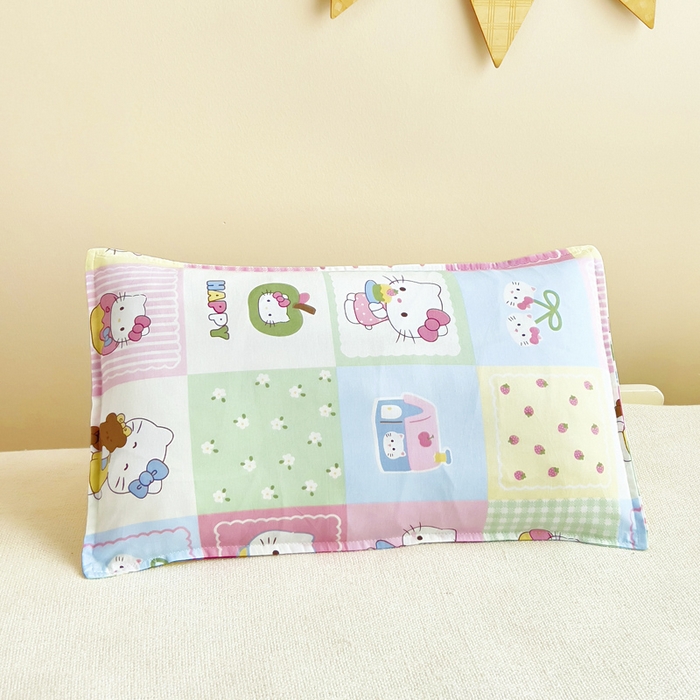 91家纺网 家纺一手货源 找家纺 鱼宝2026新款全棉幼儿园套件--萌趣系列 甜心猫咪