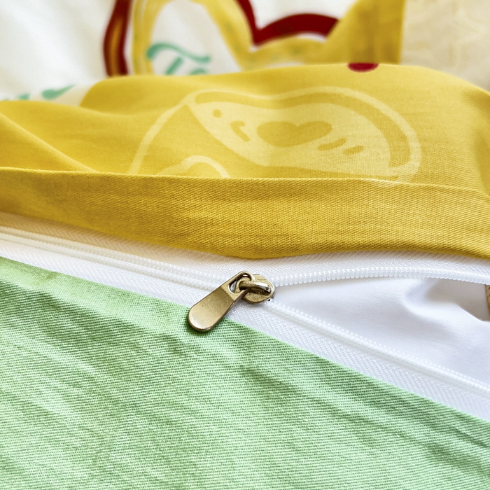 91家纺网 家纺一手货源 找家纺 鱼宝2026新款全棉幼儿园套件--萌趣系列 雪芙奶糕