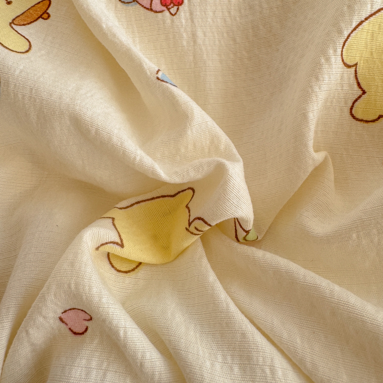 91家纺网 家纺一手货源 找家纺 繁花2025新款学生季第二波木棉水洗棉四件套三件套跑量款 元气布丁