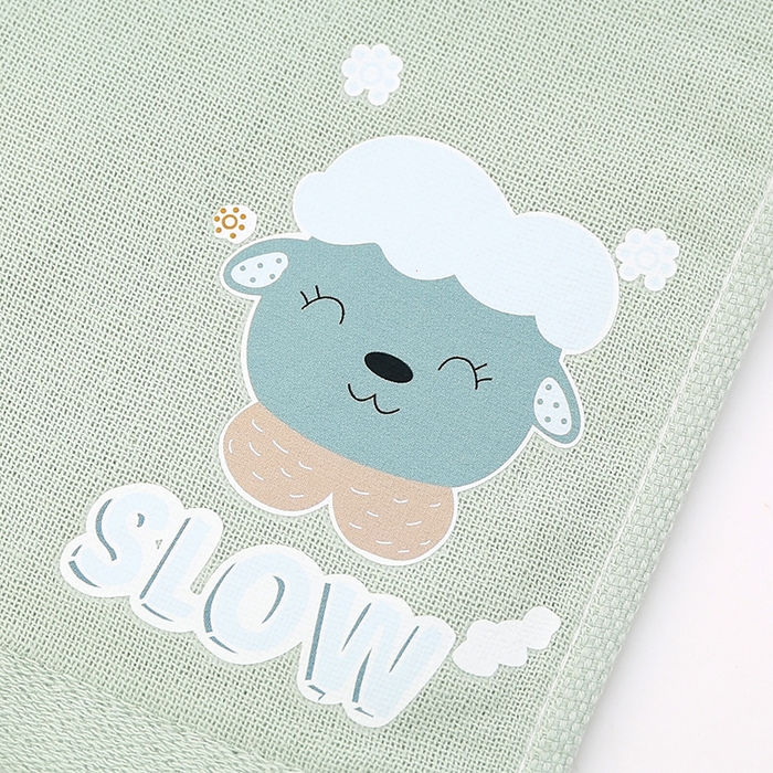 91家纺网 家纺一手货源 找家纺 娇兰毛巾 2025新款7A抗菌童趣方巾童巾 浅蓝-方巾 25*25cm/条