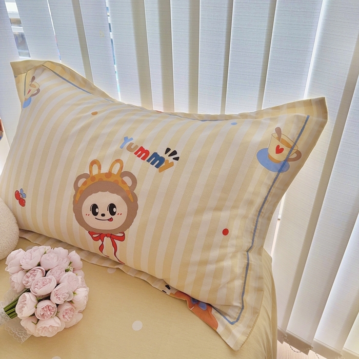 91家纺网 家纺一手货源 找家纺 于果 2024新款全棉13370四件套（9） 潮流玩伴