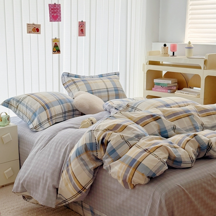 91家纺网 家纺一手货源 找家纺 于果 2024新款全棉13370四件套（9）琥珀时光