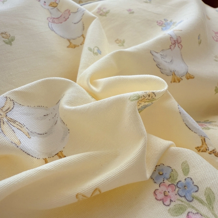 91家纺网 家纺一手货源 找家纺 于果 2024新款全棉13370四件套（9）可爱鸭鸭