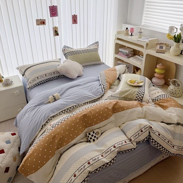 91家纺网 家纺一手货源 找家纺 于果 2024新款全棉13370四件套（9）梦彩