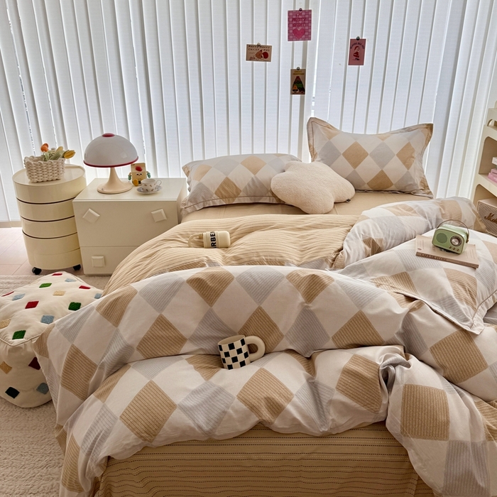 91家纺网 家纺一手货源 找家纺 于果 2024新款全棉13370四件套（9）瑞吉斯