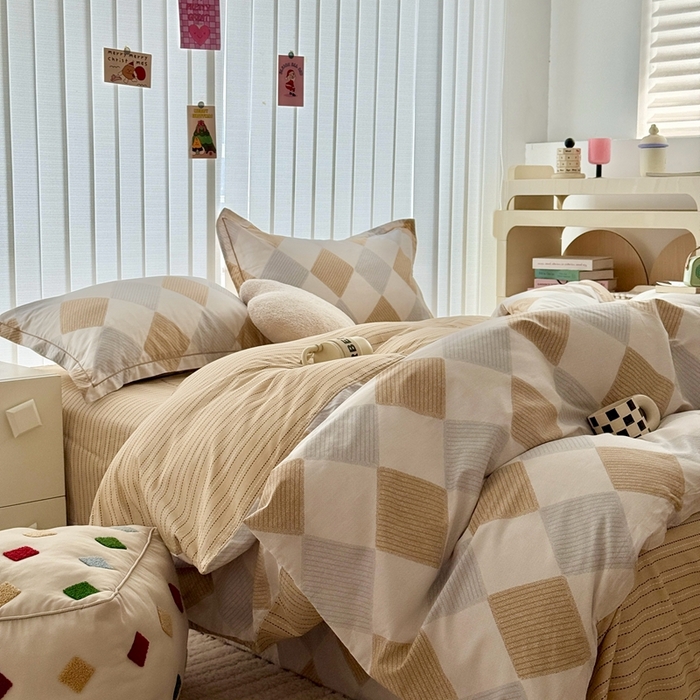 91家纺网 家纺一手货源 找家纺 于果 2024新款全棉13370四件套（9）瑞吉斯