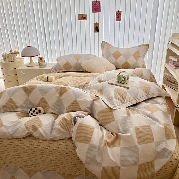 91家纺网 家纺一手货源 找家纺 于果 2024新款全棉13370四件套（9）瑞吉斯