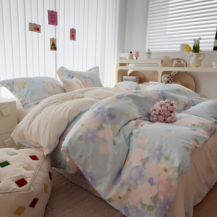 91家纺网 家纺一手货源 找家纺 于果 2024新款全棉13370四件套（9）瑞雅