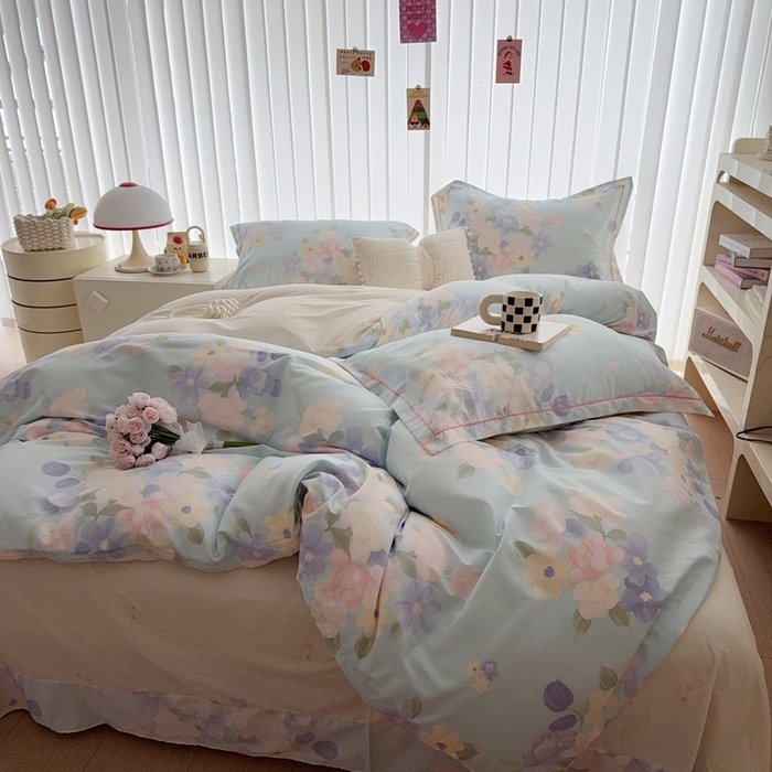 91家纺网 家纺一手货源 找家纺 于果 2024新款全棉13370四件套（9）瑞雅