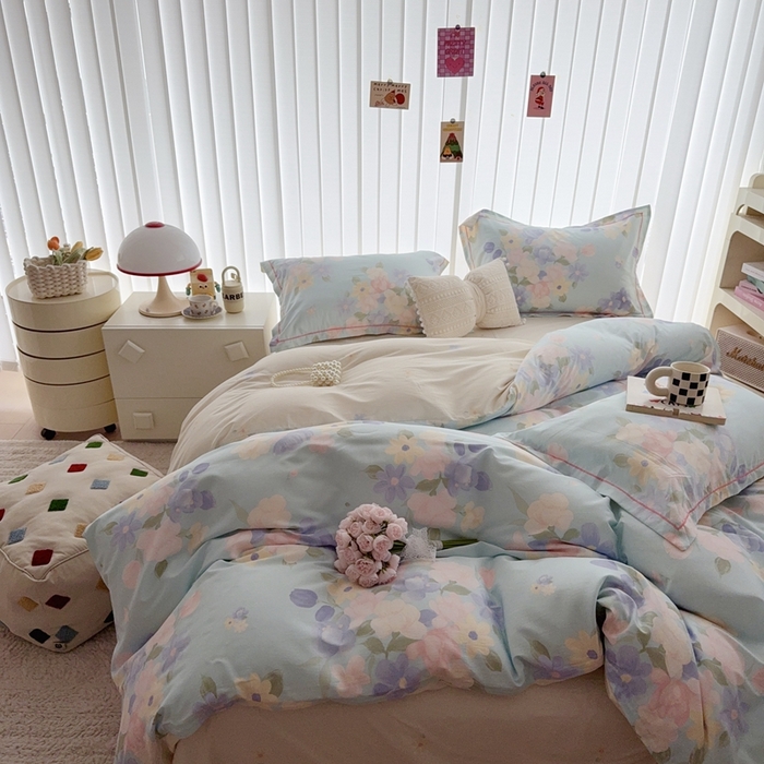 91家纺网 家纺一手货源 找家纺 于果 2024新款全棉13370四件套（9）瑞雅