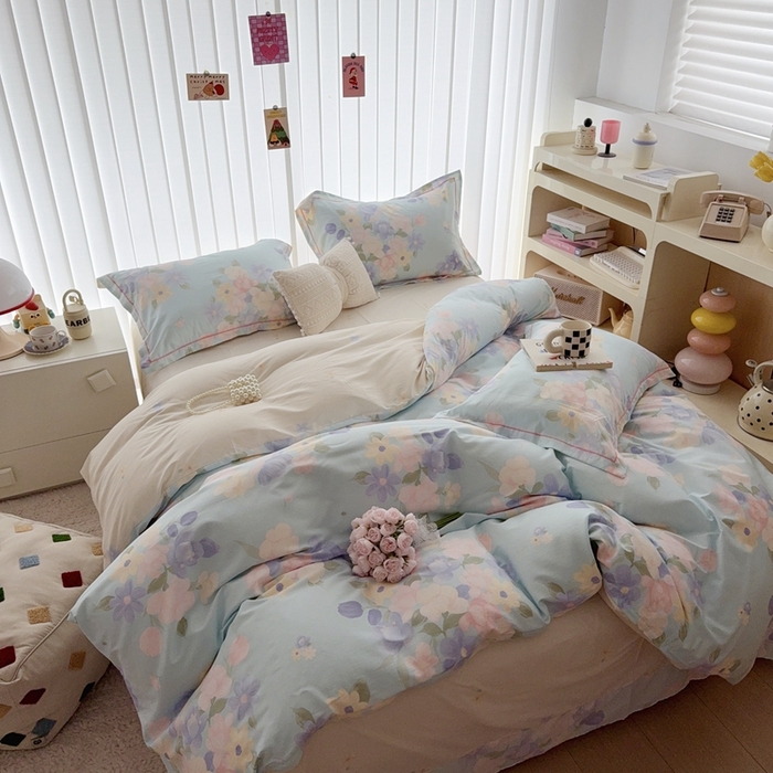 91家纺网 家纺一手货源 找家纺 于果 2024新款全棉13370四件套（9）瑞雅