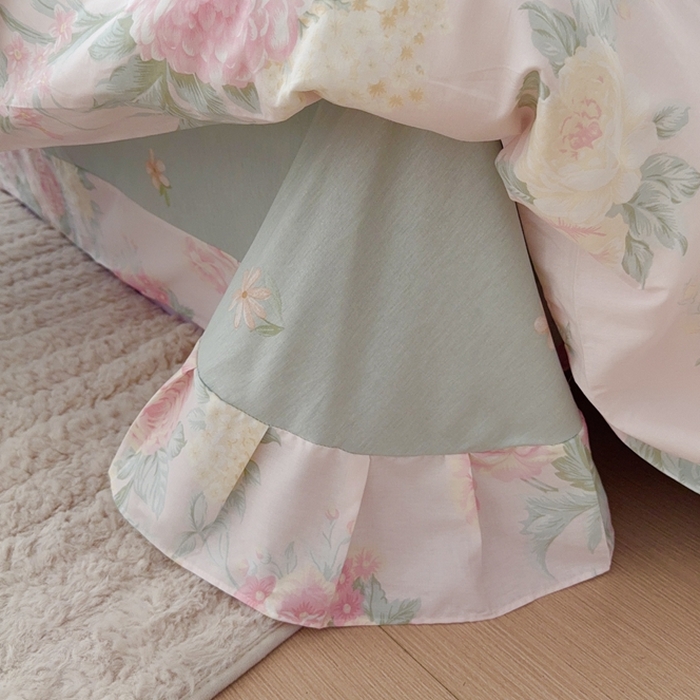 91家纺网 家纺一手货源 找家纺 于果 2024新款全棉13370四件套（9）若影花梦