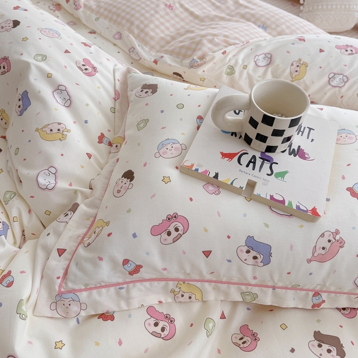 91家纺网 家纺一手货源 找家纺 于果 2024新款全棉13370四件套（9）糖果幼儿园