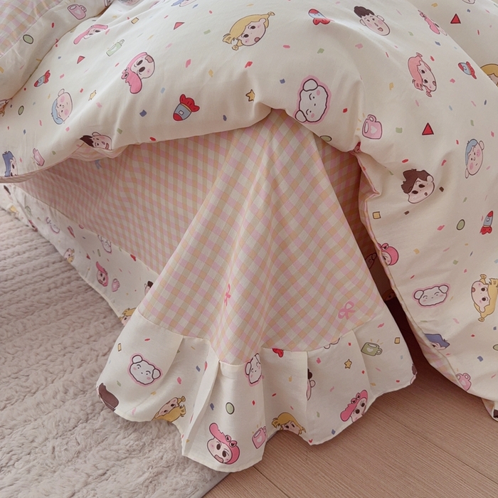 91家纺网 家纺一手货源 找家纺 于果 2024新款全棉13370四件套（9）糖果幼儿园