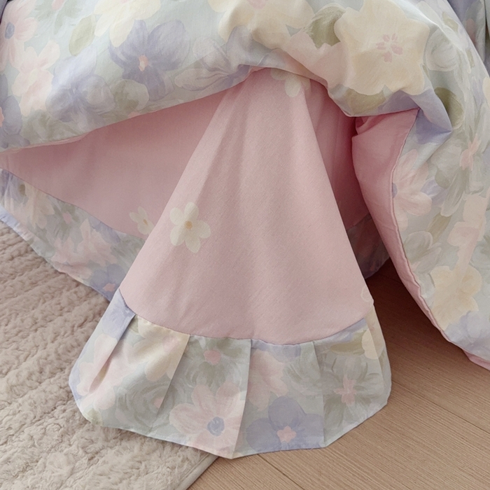 91家纺网 家纺一手货源 找家纺 于果 2024新款全棉13370四件套（9）桃花园