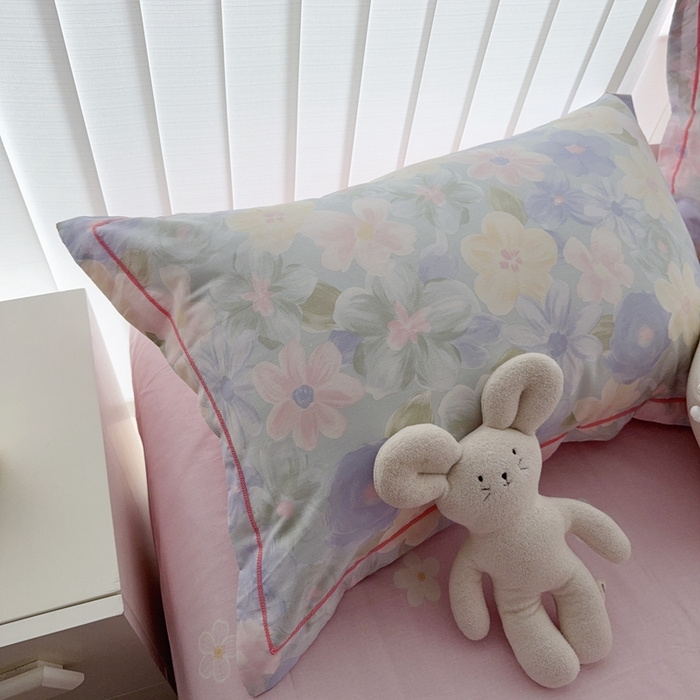 91家纺网 家纺一手货源 找家纺 于果 2024新款全棉13370四件套（9）桃花园