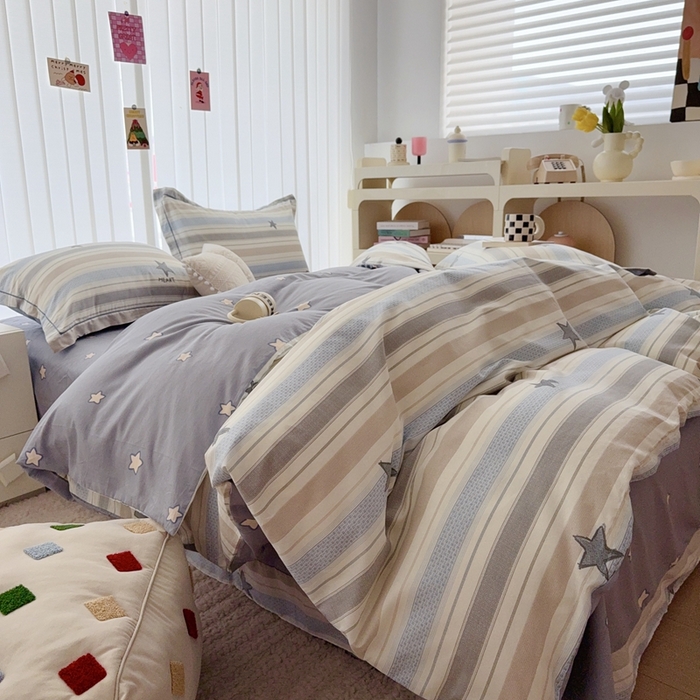 91家纺网 家纺一手货源 找家纺 于果 2024新款全棉13370四件套（9）星光大道