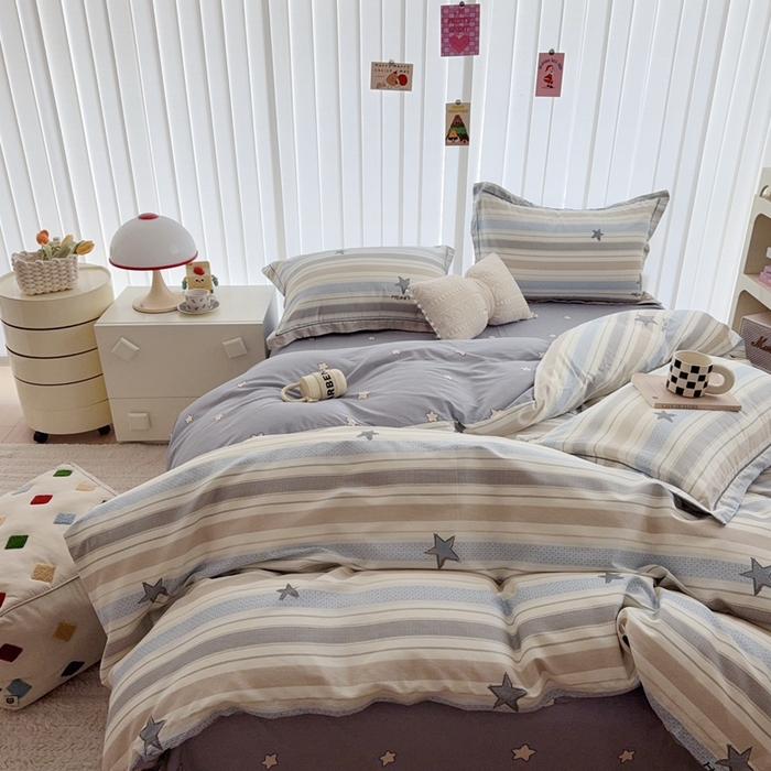 91家纺网 家纺一手货源 找家纺 于果 2024新款全棉13370四件套（9）星光大道