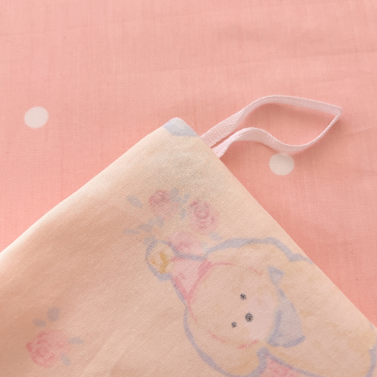 91家纺网 家纺一手货源 找家纺 DoDo 兜兜 2026新款全棉纯棉小清新卡通条格系列单被套【可定做尺寸】 狗狗家族