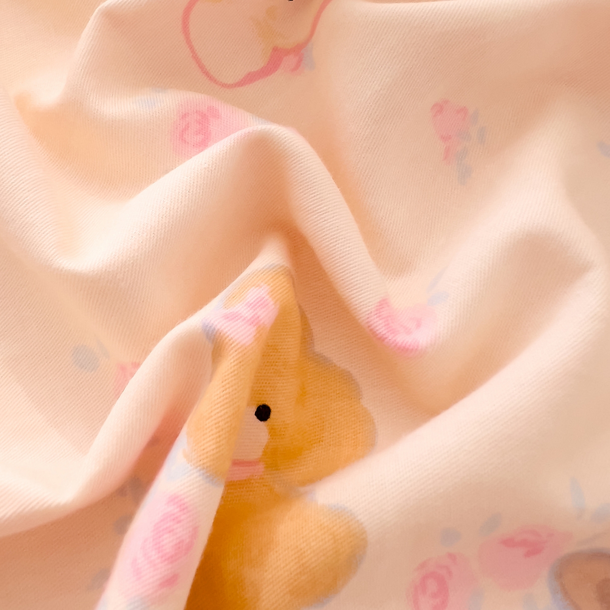 91家纺网 家纺一手货源 找家纺 DoDo 兜兜 2026新款全棉纯棉小清新卡通条格系列单被套【可定做尺寸】 狗狗家族