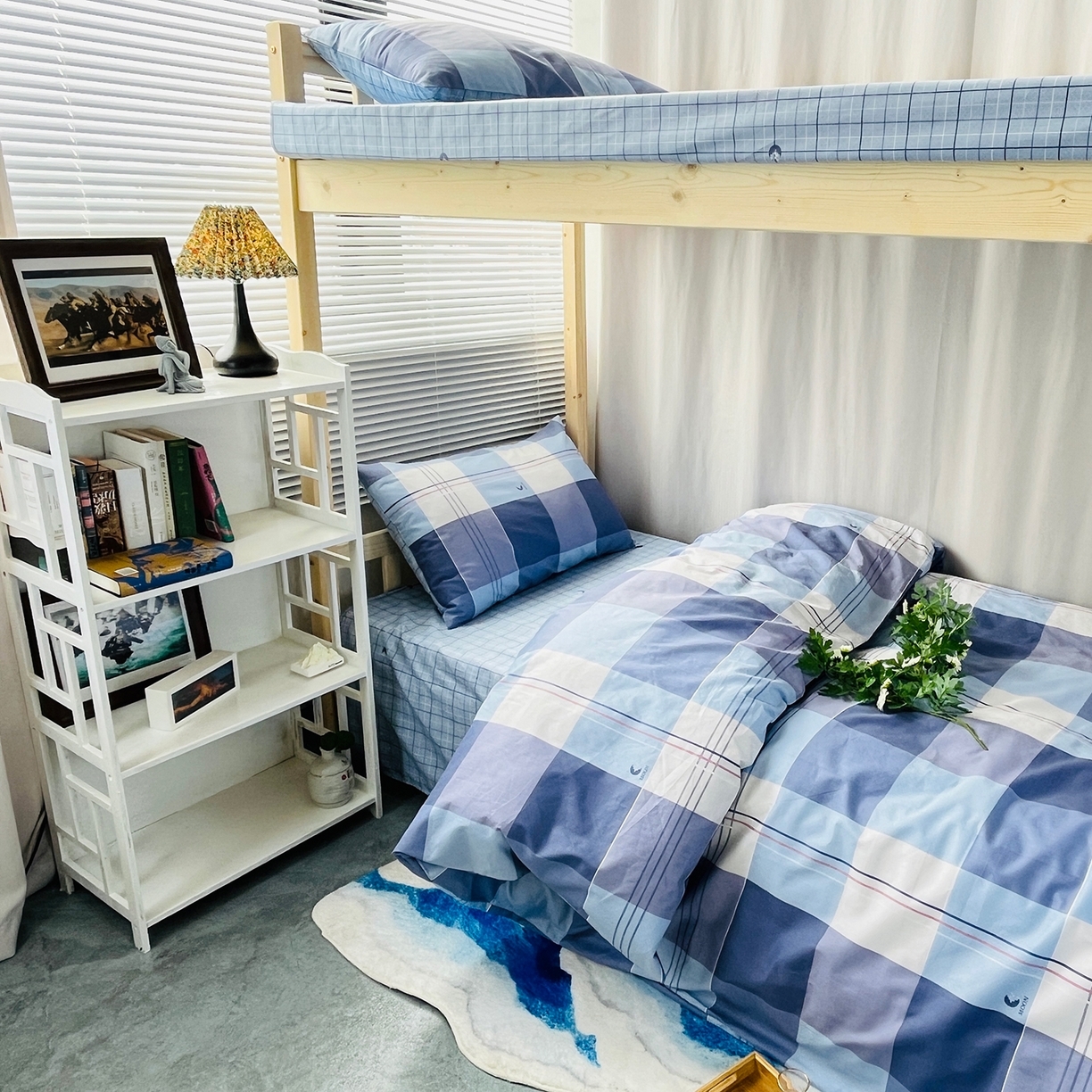 91家纺网 家纺一手货源 找家纺 （总）云梦13372全棉学生宿舍纯棉三六件套全棉三件套源头工厂常年有货