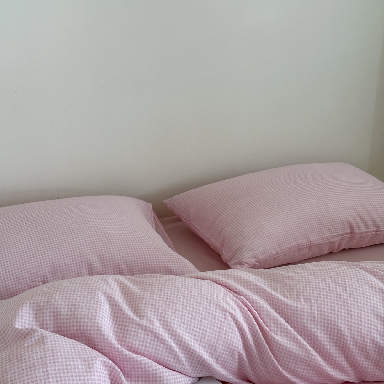 91家纺网 家纺一手货源 找家纺 （总）窝米 2025新品全棉纯棉双层纱简约条格四件套系列第二组