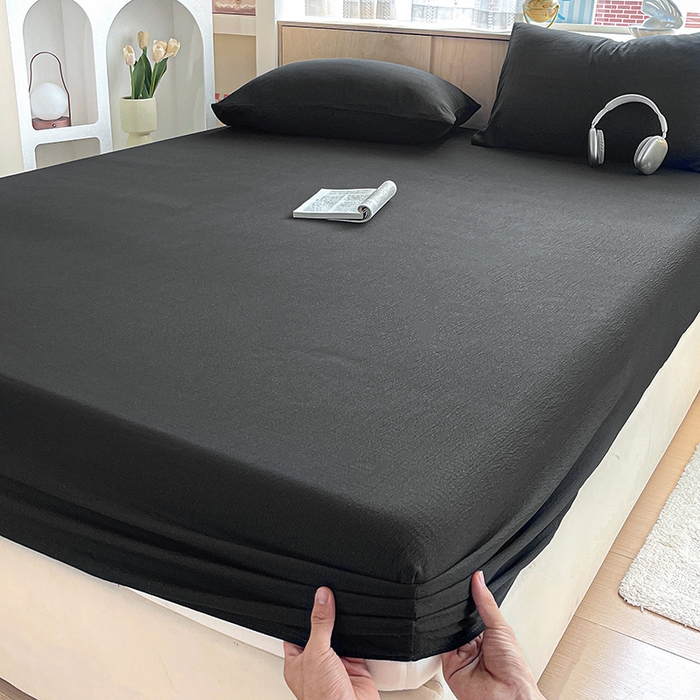 91家纺网 家纺一手货源 找家纺 （总）卡迪熊家纺 2025新款超柔云感双层纱床笠