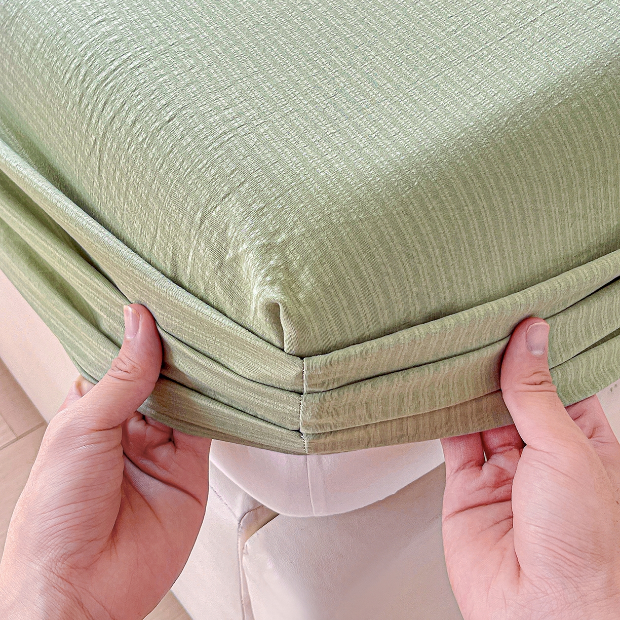 91家纺网 家纺一手货源 找家纺 （总）卡迪熊家纺 2025新款超柔云感双层纱床笠