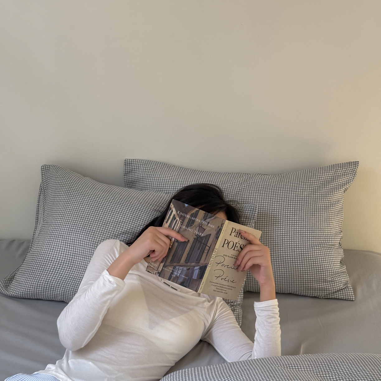 91家纺网 家纺一手货源 找家纺 窝米 2025新品全棉纯棉双层纱简约条格四件套系列第一组 品小格-黑