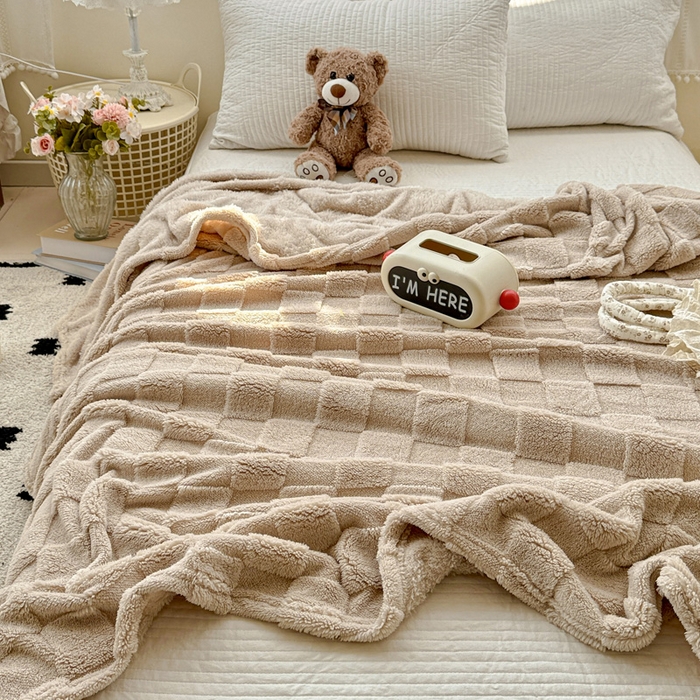 （总）耀悦家纺 2025新款塔芙绒多功能面包格毛毯毯子