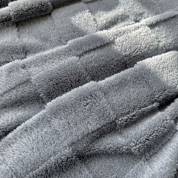 91家纺网 家纺一手货源 找家纺 耀悦家纺 2025新款塔芙绒多功能面包格毛毯毯子 面包格-蓝莓