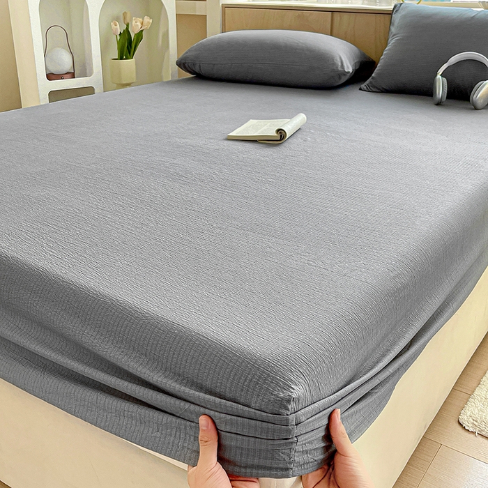 91家纺网 家纺一手货源 找家纺 （总）彩韵家纺 2025新款超柔云感双层纱床笠