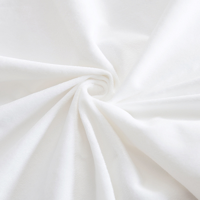 91家纺网 家纺一手货源 找家纺 茗婷家纺 2025新款供跨境外贸亚马逊保暖水晶绒防水床单单床单床单单件隔尿垫护理垫 典雅白