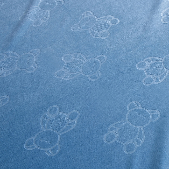 91家纺网 家纺一手货源 找家纺 茗婷家纺 2025新款供跨境外贸亚马逊保暖水晶绒防水床单单床单床单单件隔尿垫护理垫 湖蓝色