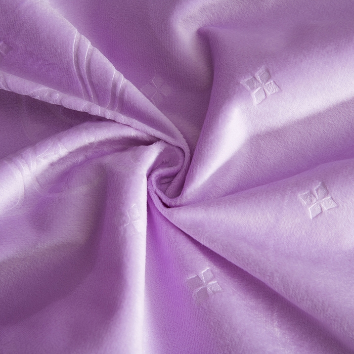 91家纺网 家纺一手货源 找家纺 茗婷家纺 2025新款供跨境外贸亚马逊保暖水晶绒防水床单单床单床单单件隔尿垫护理垫 丁香紫