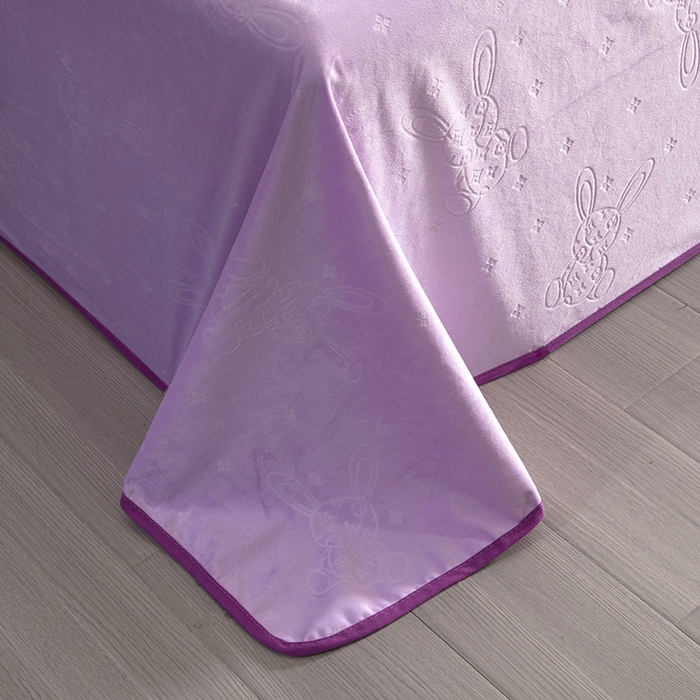 91家纺网 家纺一手货源 找家纺 茗婷家纺 2025新款供跨境外贸亚马逊保暖水晶绒防水床单单床单床单单件隔尿垫护理垫 丁香紫