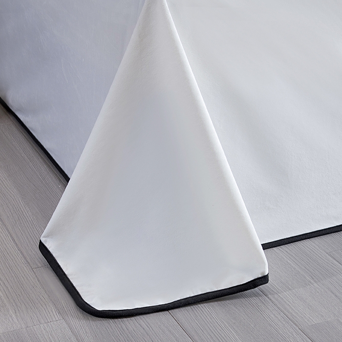 91家纺网 家纺一手货源 找家纺 茗婷家纺 2025新款供跨境外贸亚马逊保暖水晶绒防水床单单床单床单单件隔尿垫护理垫 典雅白