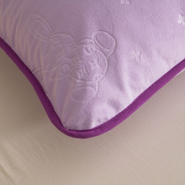 91家纺网 家纺一手货源 找家纺 茗婷家纺 2025新款供跨境外贸亚马逊保暖水晶绒防水床单单床单床单单件隔尿垫护理垫 丁香紫