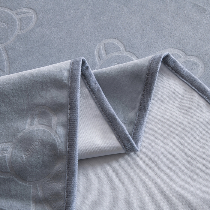 91家纺网 家纺一手货源 找家纺 茗婷家纺 2025新款供跨境外贸亚马逊保暖水晶绒防水床单单床单床单单件隔尿垫护理垫 浅灰