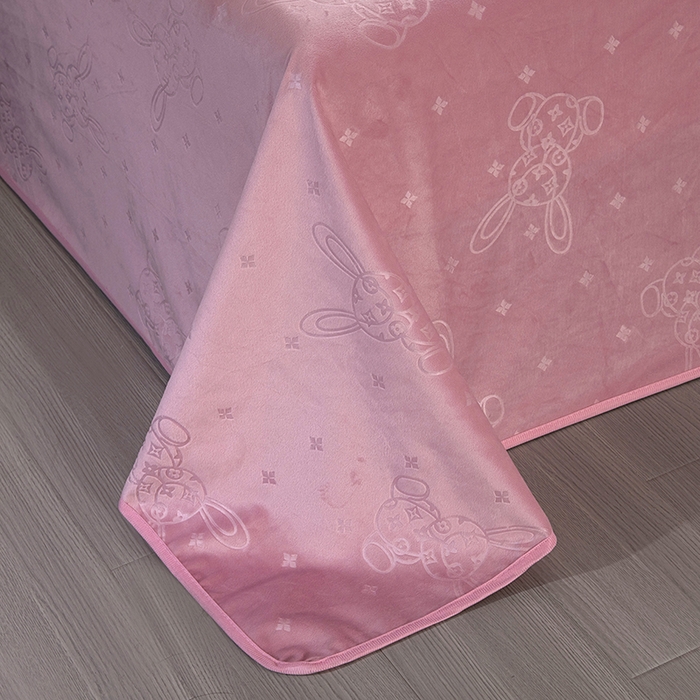 91家纺网 家纺一手货源 找家纺 茗婷家纺 2025新款供跨境外贸亚马逊保暖水晶绒防水床单单床单床单单件隔尿垫护理垫 豆沙