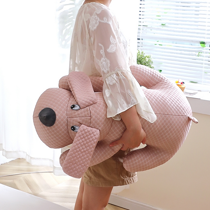 91家纺网 家纺一手货源 找家纺 （总）糖果枕芯 2025新款玩偶凉感趴趴狗玩具抱枕陪睡安抚