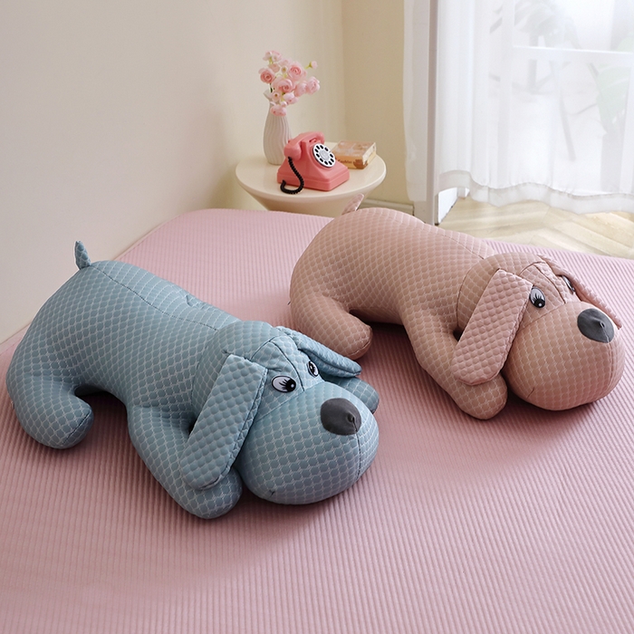 91家纺网 家纺一手货源 找家纺 （总）糖果枕芯 2025新款玩偶凉感趴趴狗玩具抱枕陪睡安抚