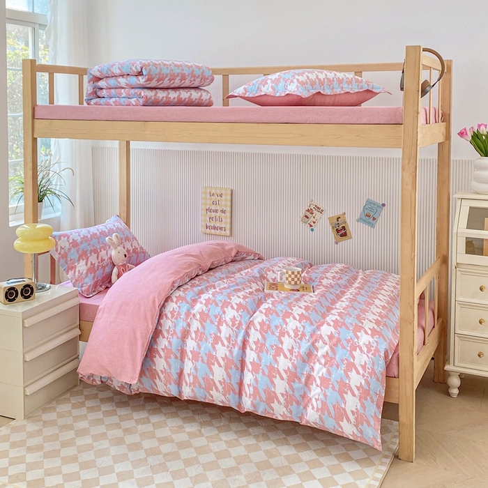 91家纺网 家纺一手货源 找家纺 （总）天之爱 2025新款开学季0.9床纯棉学生床笠三件套