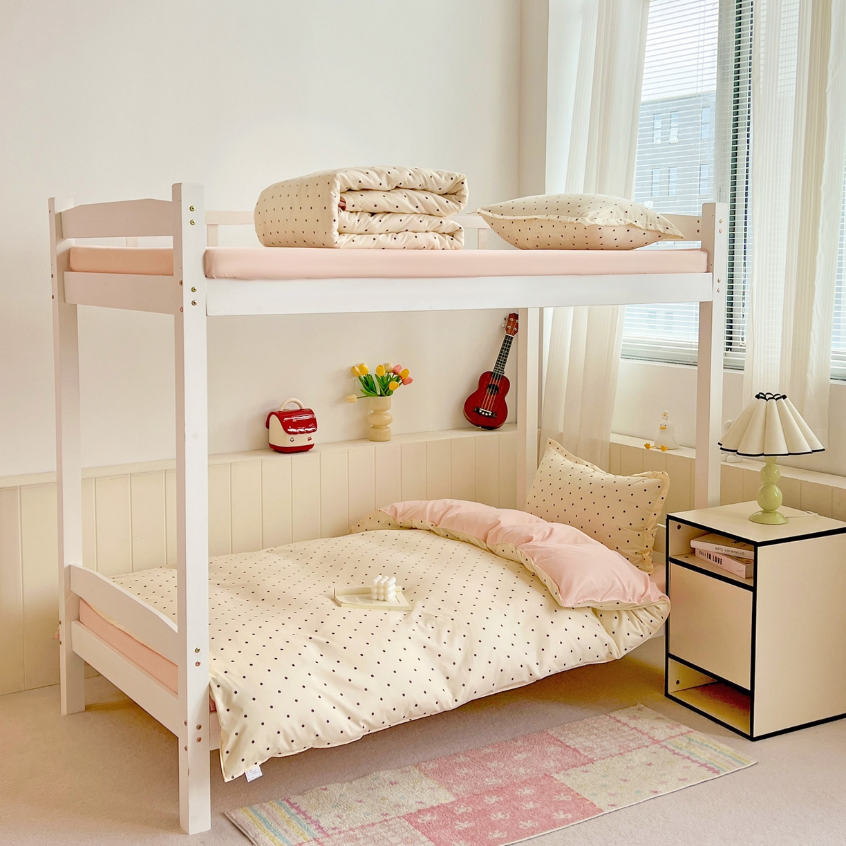 91家纺网 家纺一手货源 找家纺 （总）楠沐家纺 2025新款格子系列亲肤磨毛芦荟棉宿舍学生三件套四件套