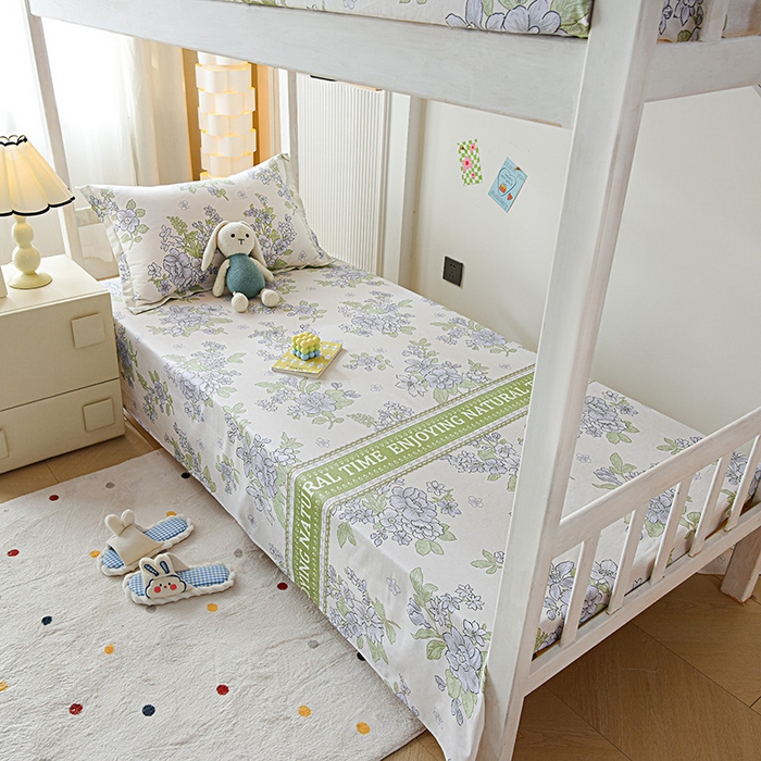 91家纺网 家纺一手货源 找家纺 （总）天之爱 2025新款全棉纯棉学生上下铺宿舍三件套多件套六件套第二批